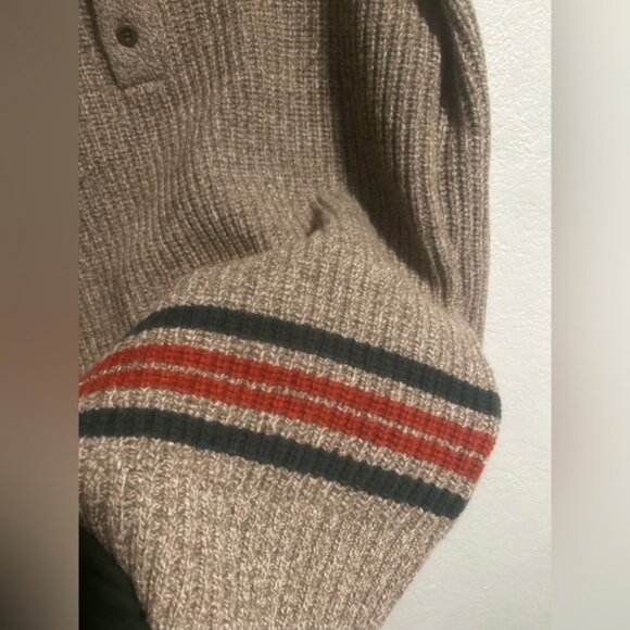 Men’s Pendleton 100% lambs wool half button up sweater - Picture 6 of 9